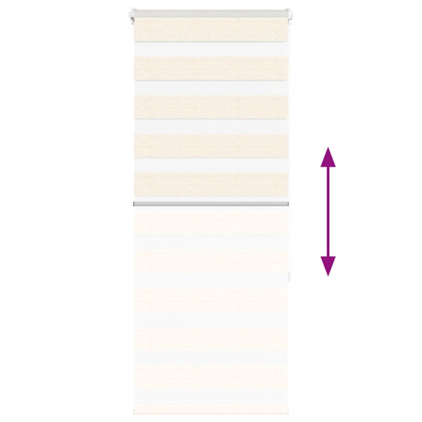 Estor cebra beige mármol tejido ancho 55.9 cm poliéster M 5