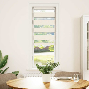 Estor cebra beige mármol tejido ancho 45.9 cm poliéster H