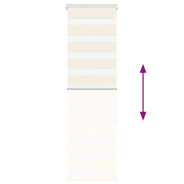 Estor cebra beige mármol tejido ancho 45.9 cm poliéster M 5