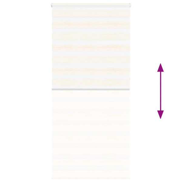 Tecido para persiana zebra mármore bege largura 110,9 cm poliéster M 5