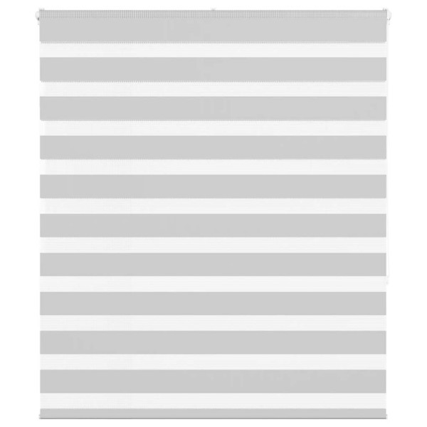 Estor cebra gris claro 130x150cm tejido ancho 125.9cm poliéster D