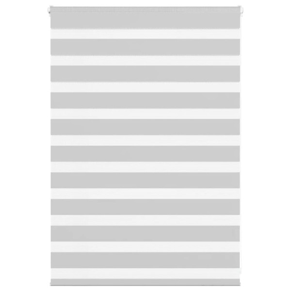 Estor cebra gris claro 95x100cm tejido ancho 90.9 cm poliéster D
