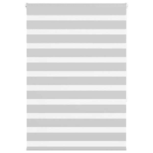 Estor cebra gris claro 95x150 cm tejido ancho 90.9 cm poliéster D