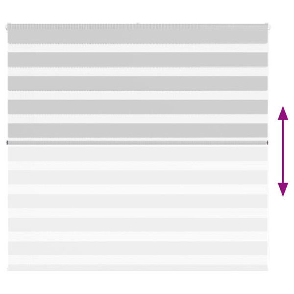 Estor cebra gris claro 155x100cm tejido ancho 150.9cm poliéster M 5