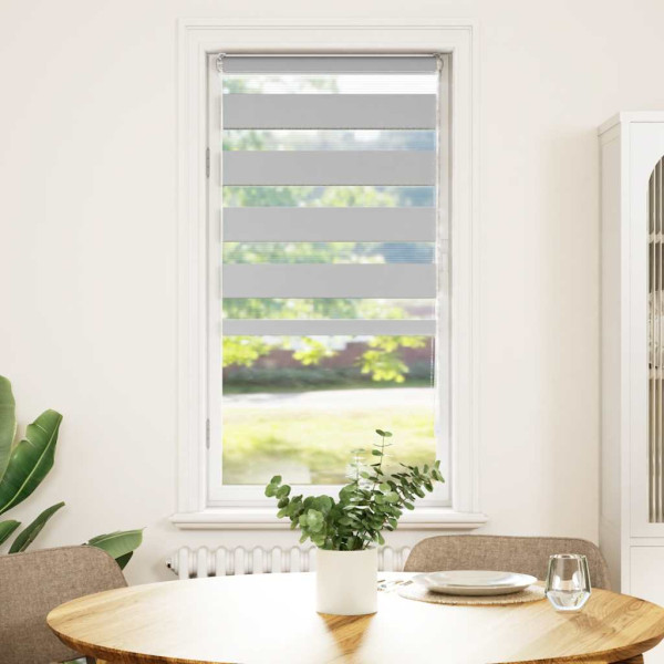 Estor cebra gris claro 60x100cm tejido ancho 55.9 cm poliéster M 2