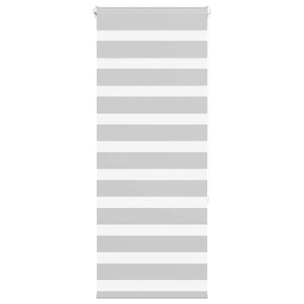Estor cebra gris claro 60x150 cm tejido ancho 55.9 cm poliéster D