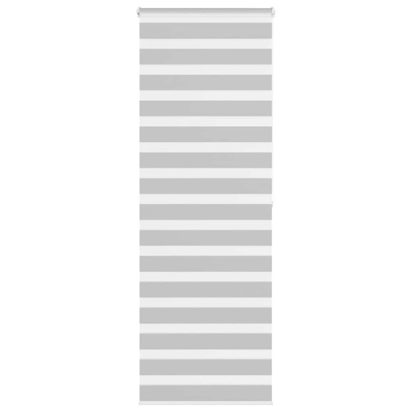 Estor cebra gris claro 70x200cm tejido ancho 65.9 cm poliéster D