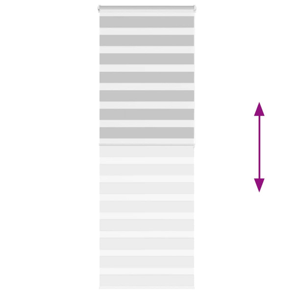 Estor cebra gris claro 70x200cm tejido ancho 65.9 cm poliéster M 5