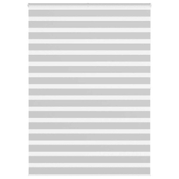 Estor cebra gris claro 155x200cm tejido ancho 150.9cm poliéster D