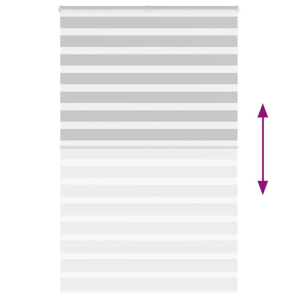 Estor cebra gris claro 150x230cm tejido ancho 145.9cm poliéster M 5