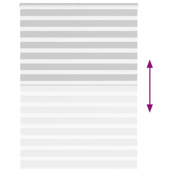 Estor cebra gris claro 160x230cm tejido ancho 155.9cm poliéster M 5