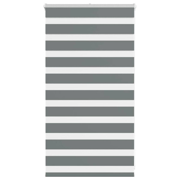 Estor cebra gris oscuro 90x100cm tejido ancho 85.9 cm poliéster D