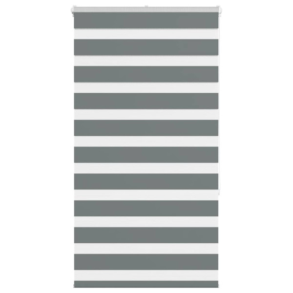 Estor cebra gris oscuro 90x150cm tejido ancho 85.9 cm poliéster D