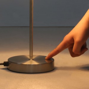 Lámparas de mesa 2 unidades  con botón táctil blanco E14 H