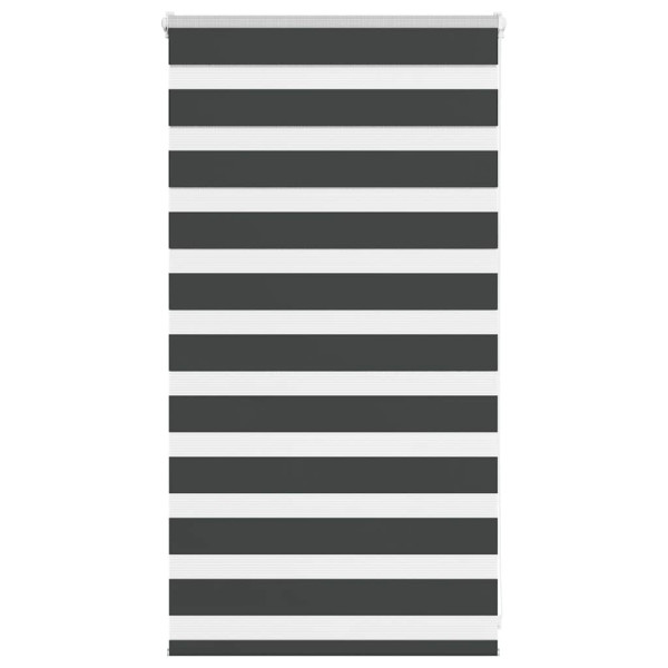Estor cebra negro 80x100 cm tejido ancho 75.9 cm poliéster D