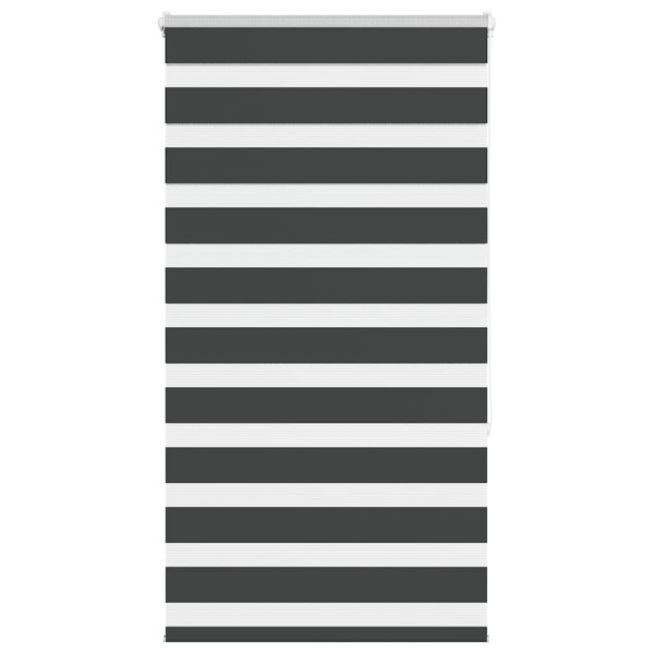 Estor cebra negro 75x150 cm tejido ancho 70.9 cm poliéster D