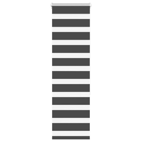 Estor cebra negro 45x150 cm tejido ancho 40.9 cm poliéster D