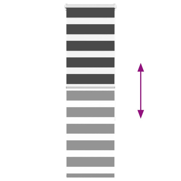 Cortina de zebra 45x150 cm largura do tecido 40.9 cm poliéster M 5