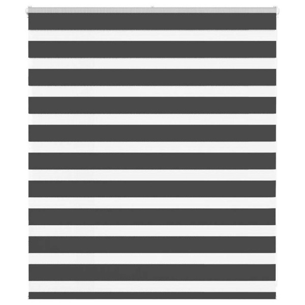 Estor cebra negro 120x100 cm tejido ancho 115.9 cm poliéster D