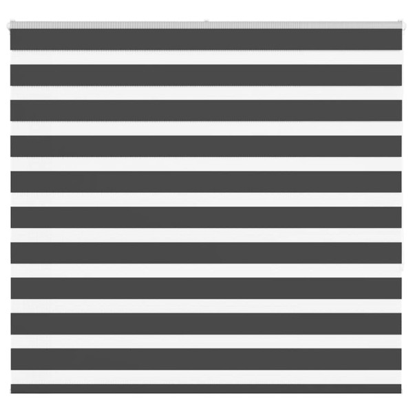 Estor cebra negro 160x150 cm tejido ancho 155.9 cm poliéster D