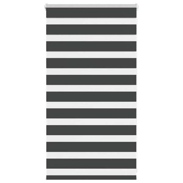 Estor cebra negro 90x100 cm tejido ancho 85.9 cm poliéster D