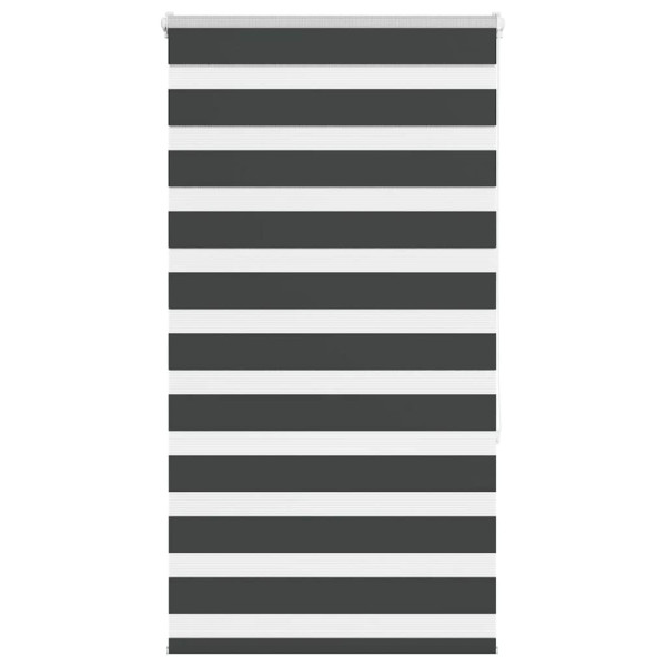 Estor cebra negro 85x150 cm tejido ancho 80.9 cm poliéster D