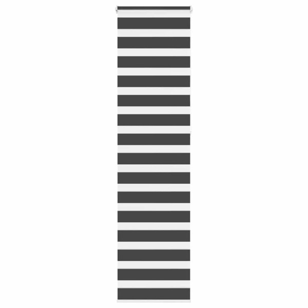 Estor cebra negro 60x230 cm tejido ancho 55.9 cm poliéster D
