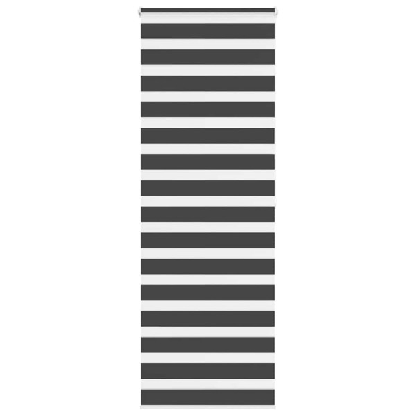 Estor cebra negro 85x200 cm tejido ancho 80.9 cm poliéster D