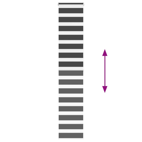 Cortina de zebra 50x200 cm largura do tecido 45.9 cm poliéster M 5