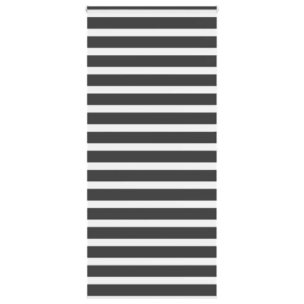 Estor cebra negro 115x200 cm tejido ancho 110.9 cm poliéster D