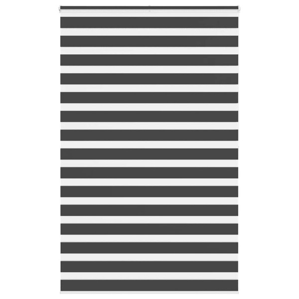 Estor cebra negro 145x200 cm tejido ancho 140.9 cm poliéster D