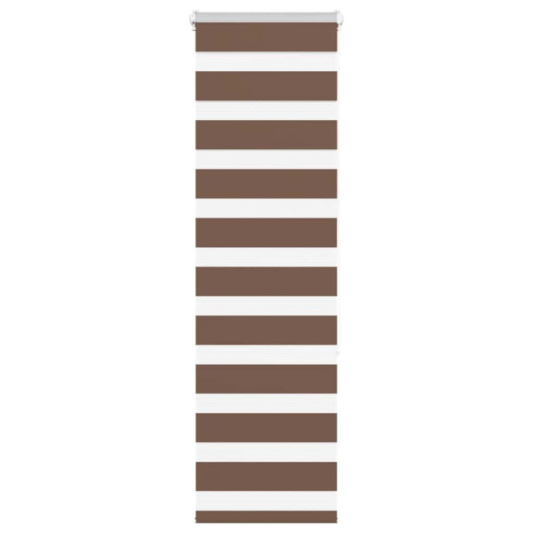 Estor cebra marrón 45x150 cm tejido ancho 40.9 cm poliéster D