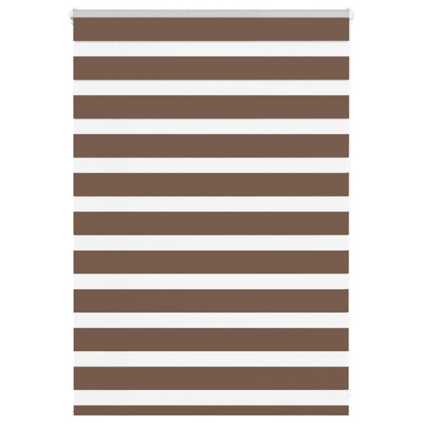 Estor cebra marrón 105x100 cm tejido ancho 100.9 cm poliéster D
