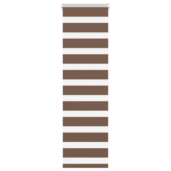 Estor cebra marrón 45x100 cm tejido ancho 40.9 cm poliéster D