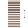 Estor cebra marrón 115x200 cm tejido ancho 110.9 cm poliéster 5
