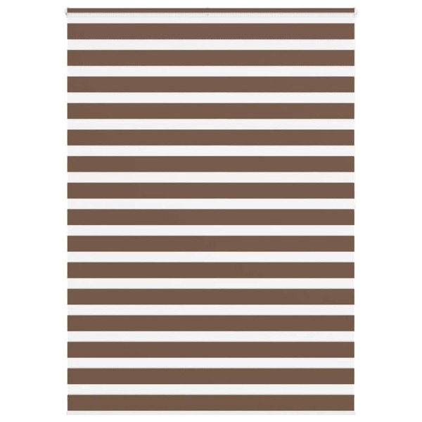 Estor cebra marrón 160x200 cm tejido ancho 155.9 cm poliéster D