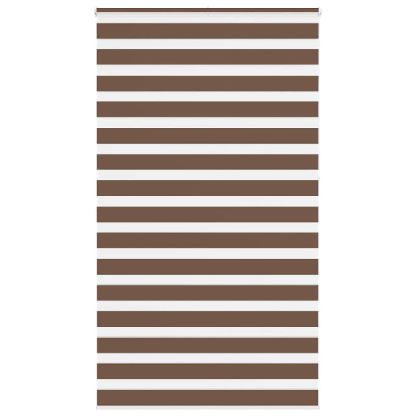 Estor cebra marrón 125x230 cm tejido ancho 120.9 cm poliéster D