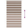 Estor cebra marrón 125x230 cm tejido ancho 120.9 cm poliéster 5