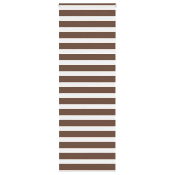 Estor cebra marrón 90x230 cm tejido ancho 85.9 cm poliéster D