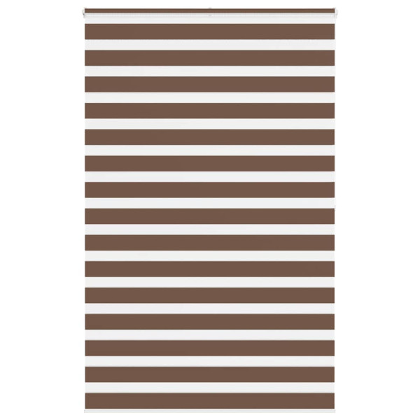 Estor cebra marrón 150x200 cm tejido ancho 145.9 cm poliéster D