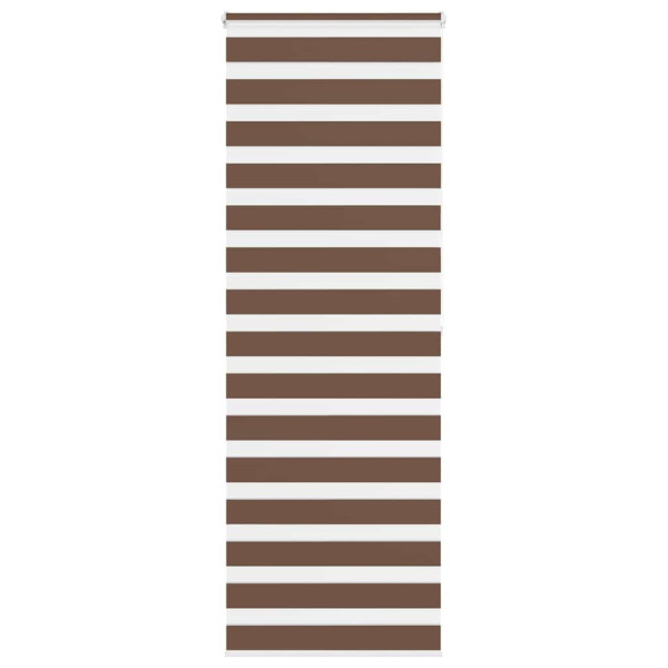 Estor cebra marrón 90x200 cm tejido ancho 85.9 cm poliéster D