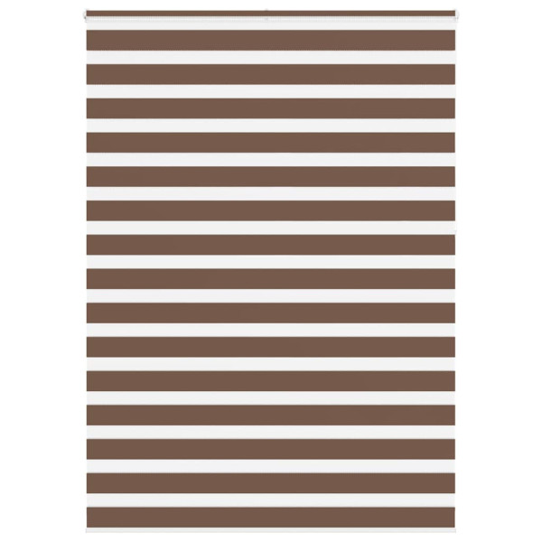 Estor cebra marrón 165x230 cm tejido ancho 160.9 cm poliéster D