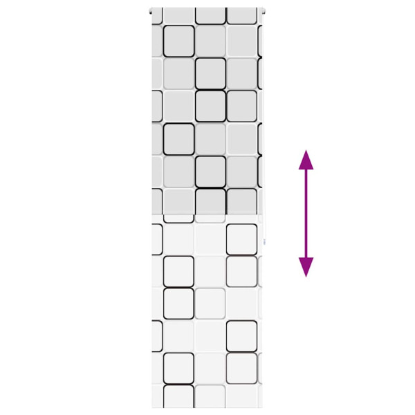 Estor enrollable para ducha tela 60x240 cm ancho 56 cm M 5
