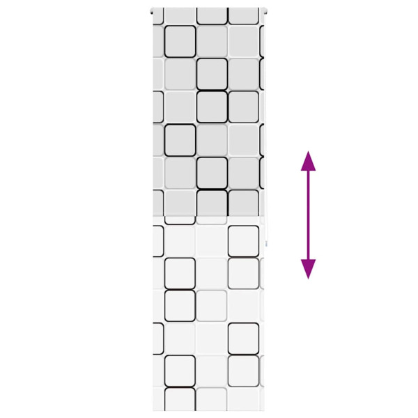 Estor enrollable para ducha tela 80x240 cm ancho 76 cm M 5