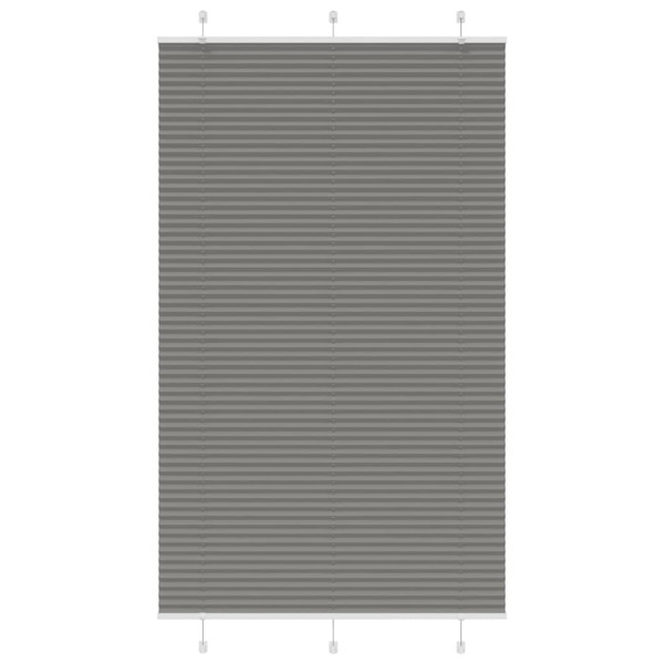 Estor Plisado Antracita 120x200 cm Tela Ancho 119.4cm Poliéster D