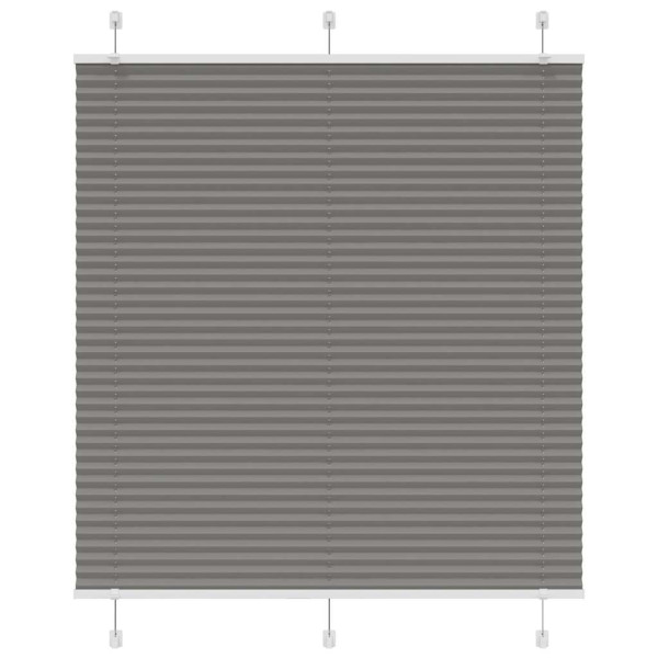 Estor Plisado Antracita 120x150 cm Tela Ancho 119.4cm Poliéster D