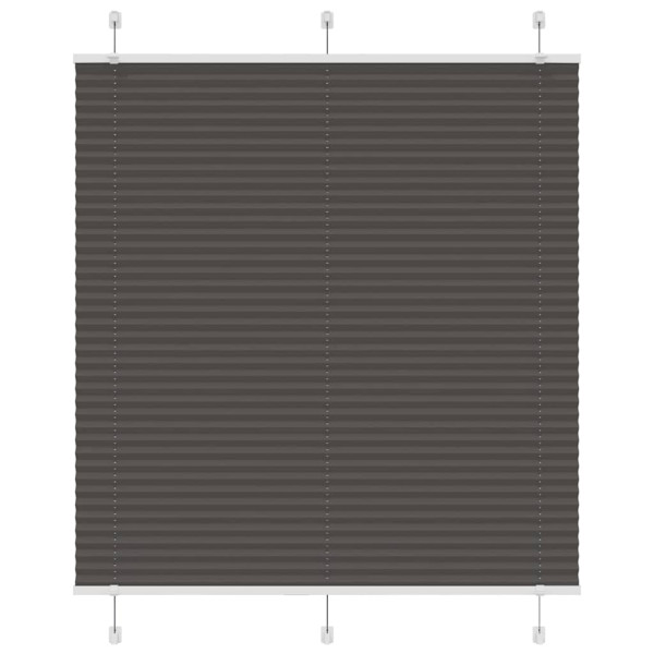 Estor Plisado negro 120x100 cm Tela Ancho 119.4 cm Poliéster D