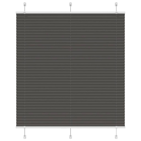 Estor Plisado negro 120x150 cm Tela Ancho 119.4 cm Poliéster D