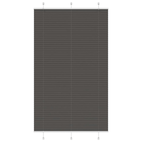 Estor Plisado negro 120x200 cm Tela Ancho 119.4 cm Poliéster D