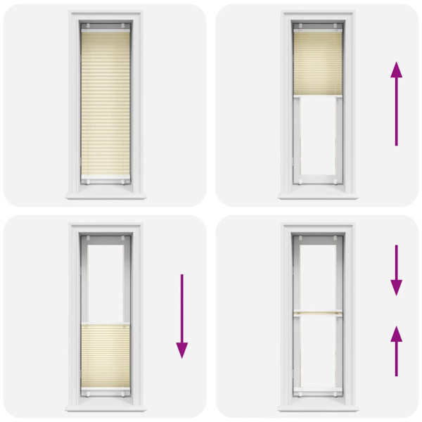 Estor Plisado crema 50x100 cm Tela Ancho 49.4 cm Poliéster M 5